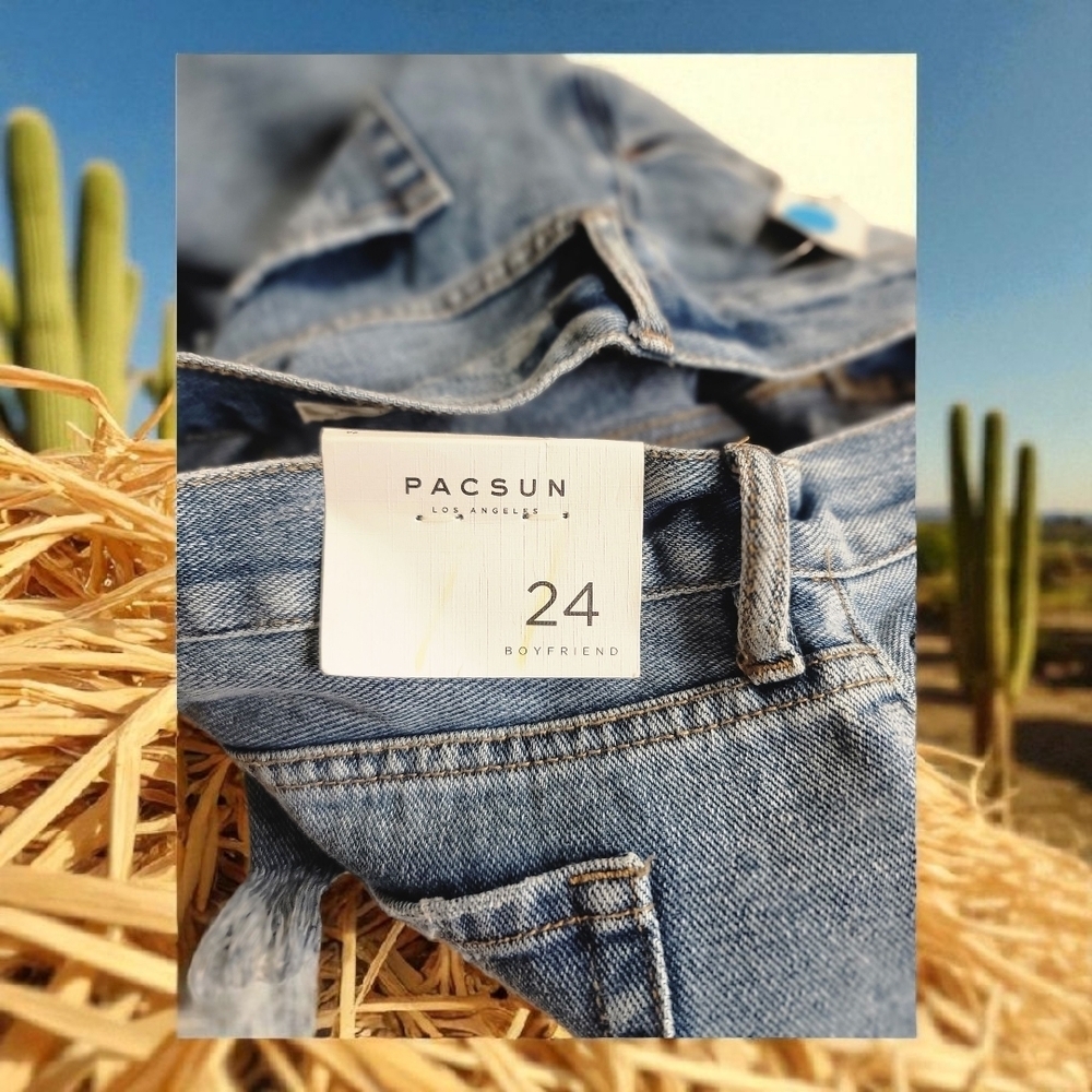 PacSun Classic Blue Denim Jeans 24" Waist - Picture 5 of 11